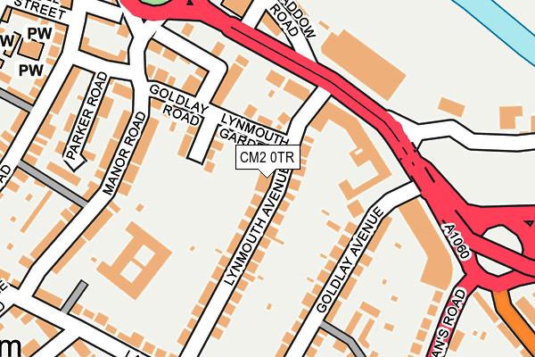 CM2 0TR map - OS OpenMap – Local (Ordnance Survey)