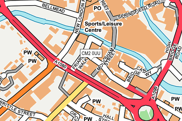 CM2 0UU map - OS OpenMap – Local (Ordnance Survey)