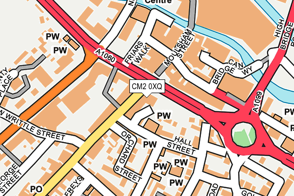 CM2 0XQ map - OS OpenMap – Local (Ordnance Survey)