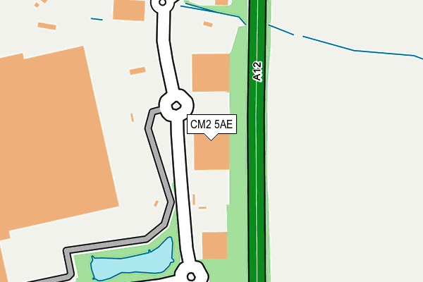 CM2 5AE map - OS OpenMap – Local (Ordnance Survey)