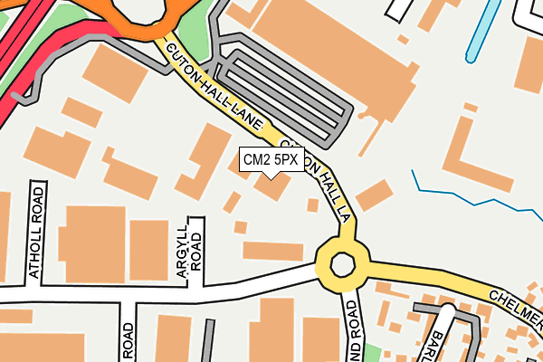 CM2 5PX map - OS OpenMap – Local (Ordnance Survey)