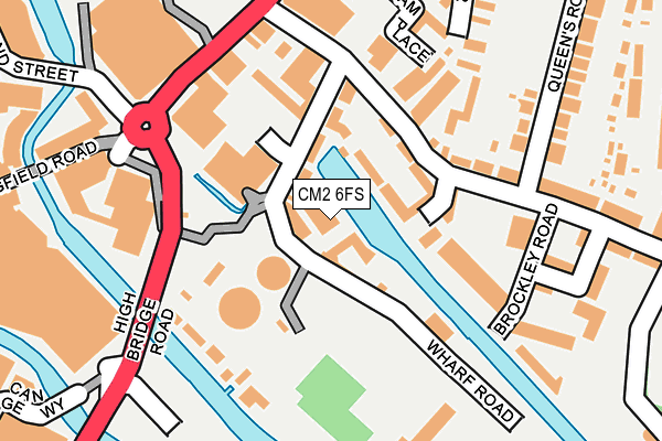 CM2 6FS map - OS OpenMap – Local (Ordnance Survey)