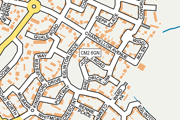 CM2 6GN map - OS OpenMap – Local (Ordnance Survey)