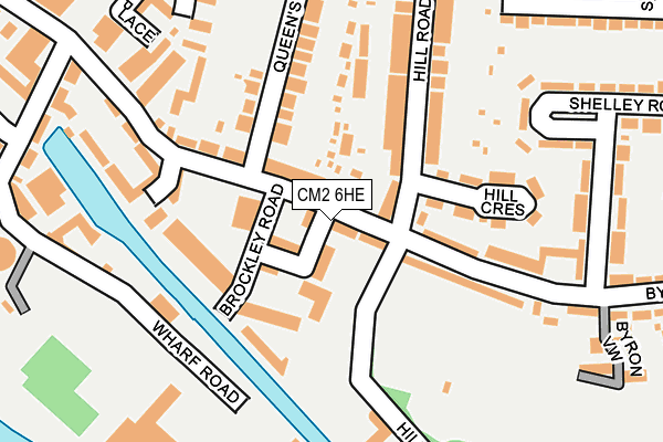 CM2 6HE map - OS OpenMap – Local (Ordnance Survey)