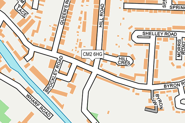 CM2 6HG map - OS OpenMap – Local (Ordnance Survey)