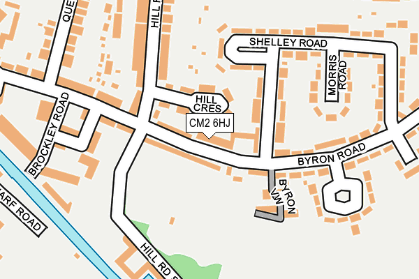 CM2 6HJ map - OS OpenMap – Local (Ordnance Survey)