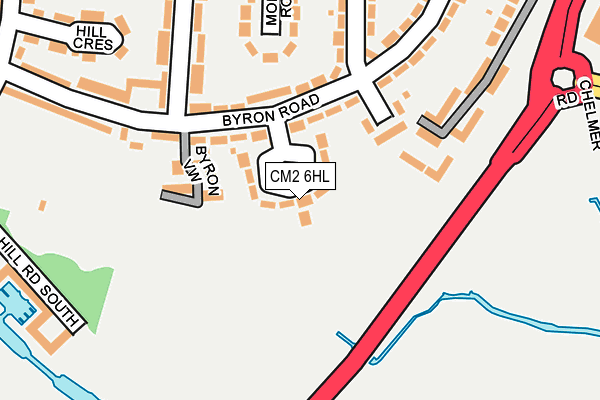 CM2 6HL map - OS OpenMap – Local (Ordnance Survey)