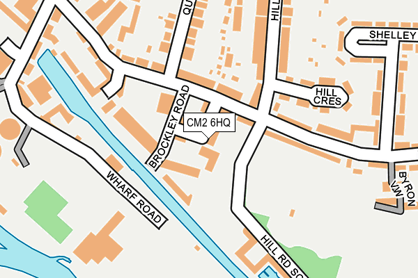 CM2 6HQ map - OS OpenMap – Local (Ordnance Survey)