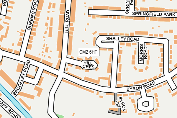 CM2 6HT map - OS OpenMap – Local (Ordnance Survey)