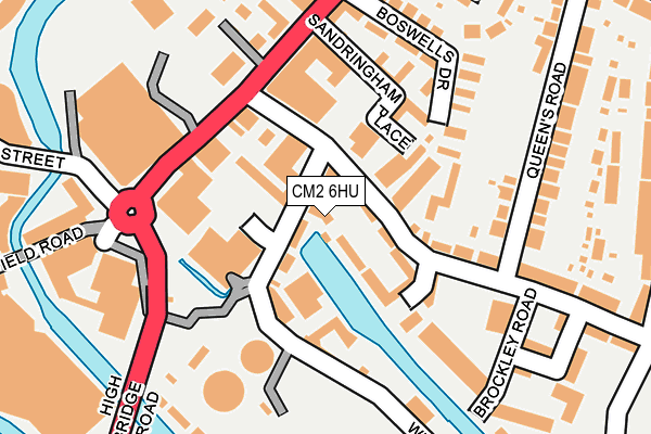 CM2 6HU map - OS OpenMap – Local (Ordnance Survey)