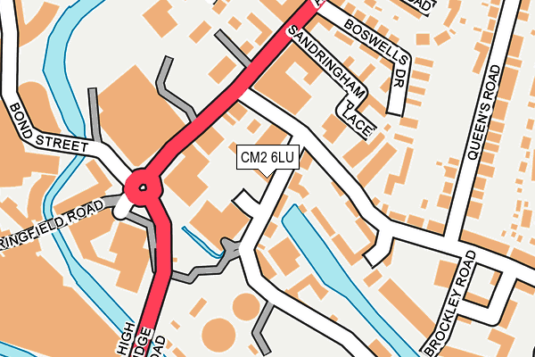 CM2 6LU map - OS OpenMap – Local (Ordnance Survey)