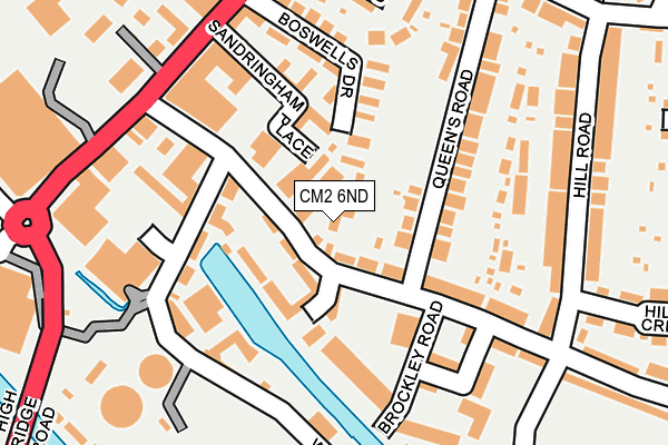 CM2 6ND map - OS OpenMap – Local (Ordnance Survey)