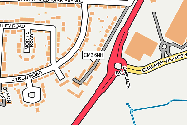 CM2 6NH map - OS OpenMap – Local (Ordnance Survey)