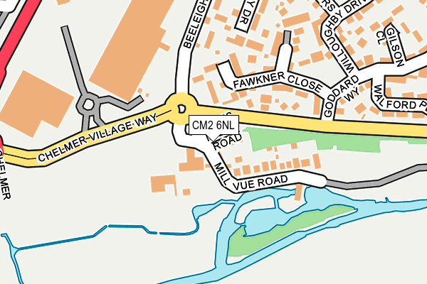 CM2 6NL map - OS OpenMap – Local (Ordnance Survey)