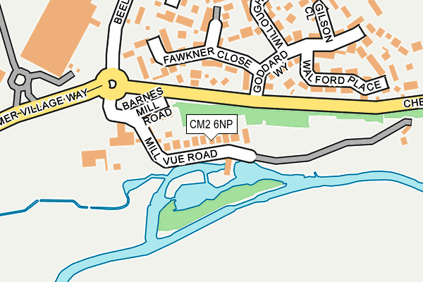 CM2 6NP map - OS OpenMap – Local (Ordnance Survey)