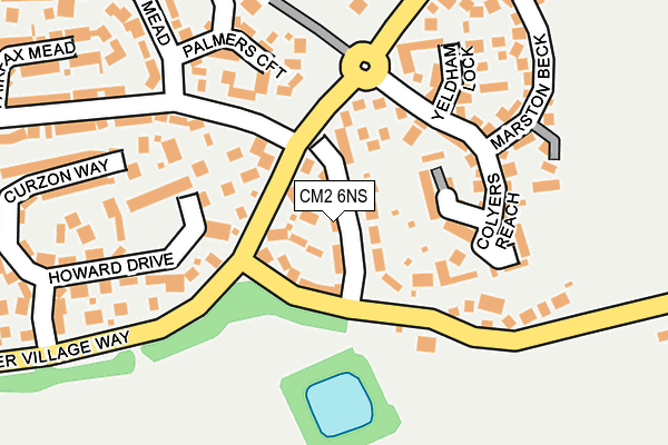 CM2 6NS map - OS OpenMap – Local (Ordnance Survey)