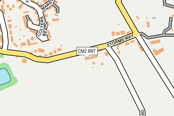 CM2 6NT map - OS OpenMap – Local (Ordnance Survey)