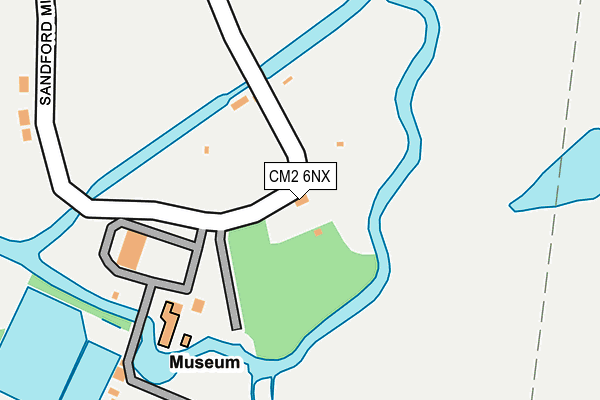 CM2 6NX map - OS OpenMap – Local (Ordnance Survey)