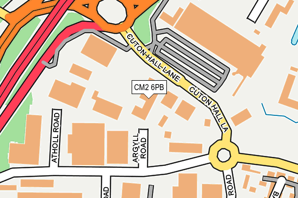 CM2 6PB map - OS OpenMap – Local (Ordnance Survey)