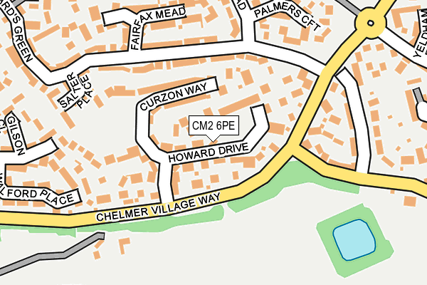 CM2 6PE map - OS OpenMap – Local (Ordnance Survey)