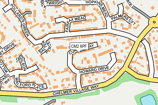 CM2 6PF map - OS OpenMap – Local (Ordnance Survey)