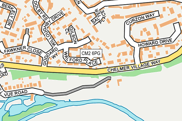 CM2 6PG map - OS OpenMap – Local (Ordnance Survey)