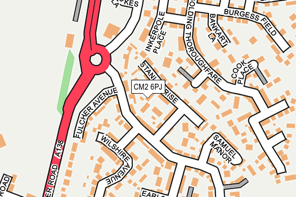 CM2 6PJ map - OS OpenMap – Local (Ordnance Survey)