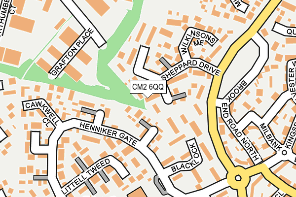 CM2 6QQ map - OS OpenMap – Local (Ordnance Survey)
