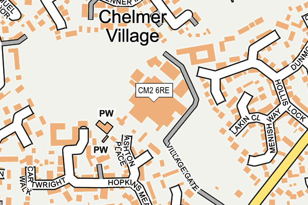 CM2 6RE map - OS OpenMap – Local (Ordnance Survey)