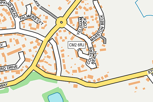 CM2 6RJ map - OS OpenMap – Local (Ordnance Survey)