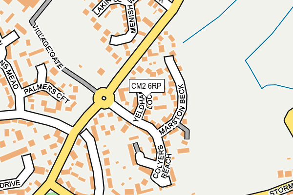 CM2 6RP map - OS OpenMap – Local (Ordnance Survey)