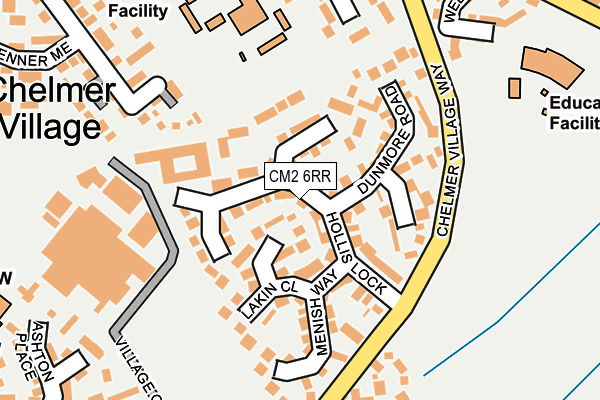 CM2 6RR map - OS OpenMap – Local (Ordnance Survey)