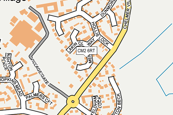 CM2 6RT map - OS OpenMap – Local (Ordnance Survey)