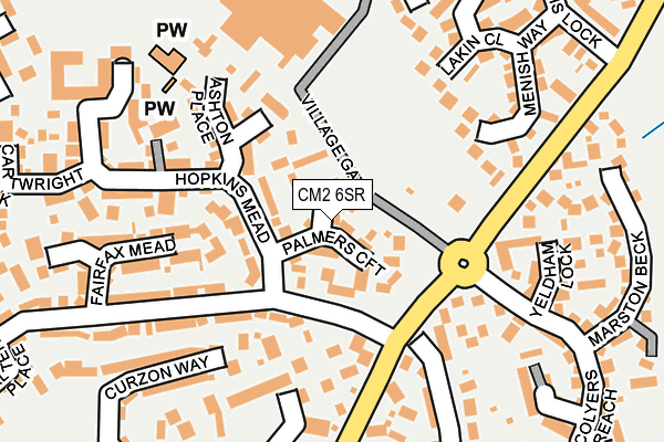 CM2 6SR map - OS OpenMap – Local (Ordnance Survey)