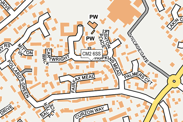 CM2 6SS map - OS OpenMap – Local (Ordnance Survey)