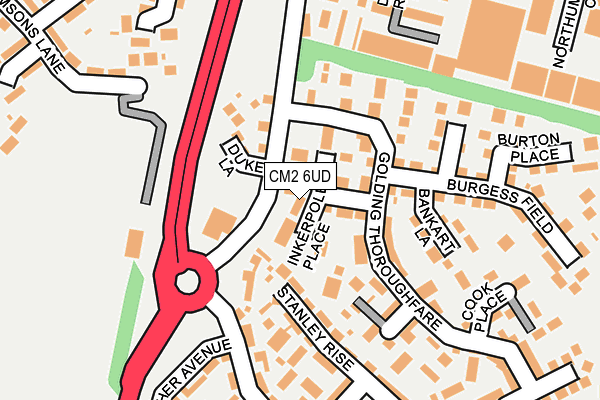 CM2 6UD map - OS OpenMap – Local (Ordnance Survey)