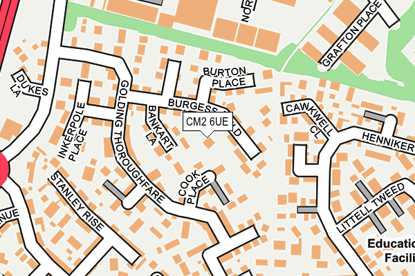 CM2 6UE map - OS OpenMap – Local (Ordnance Survey)