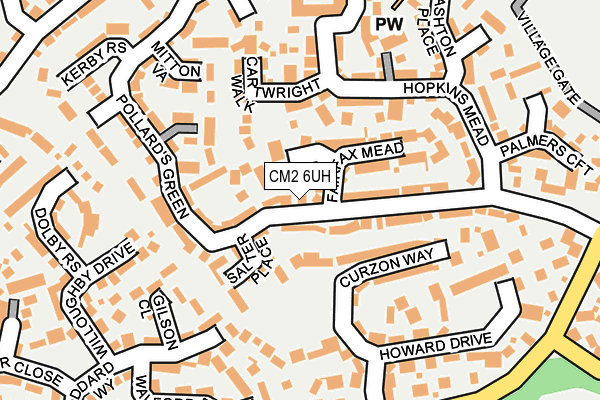CM2 6UH map - OS OpenMap – Local (Ordnance Survey)