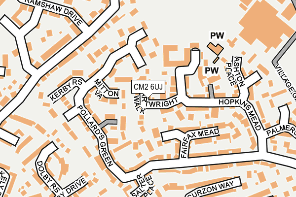 CM2 6UJ map - OS OpenMap – Local (Ordnance Survey)