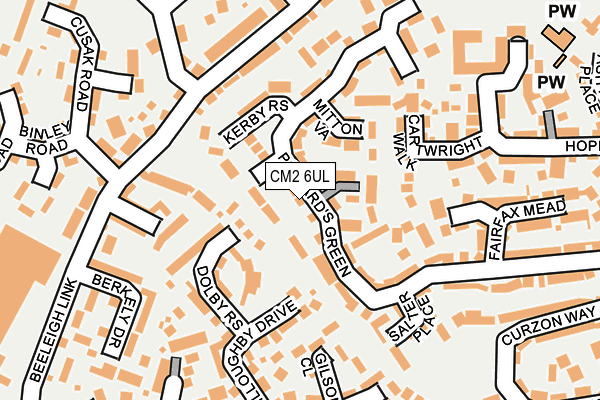 CM2 6UL map - OS OpenMap – Local (Ordnance Survey)