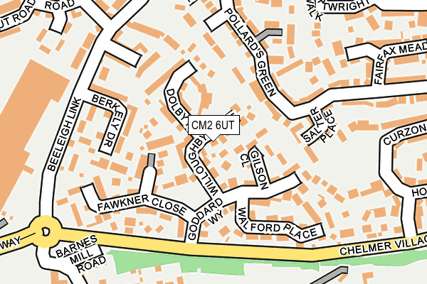 CM2 6UT map - OS OpenMap – Local (Ordnance Survey)