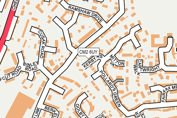 CM2 6UY map - OS OpenMap – Local (Ordnance Survey)
