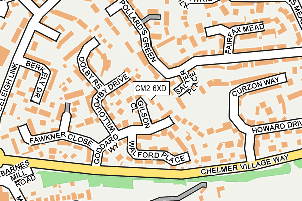 CM2 6XD map - OS OpenMap – Local (Ordnance Survey)
