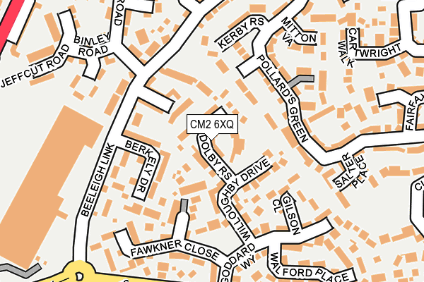 CM2 6XQ map - OS OpenMap – Local (Ordnance Survey)