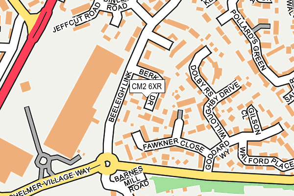 CM2 6XR map - OS OpenMap – Local (Ordnance Survey)
