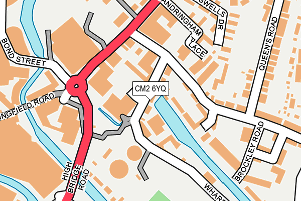 CM2 6YQ map - OS OpenMap – Local (Ordnance Survey)