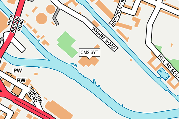 CM2 6YT map - OS OpenMap – Local (Ordnance Survey)