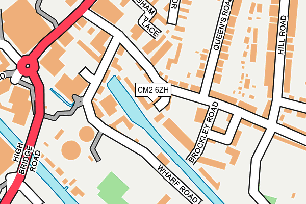 CM2 6ZH map - OS OpenMap – Local (Ordnance Survey)
