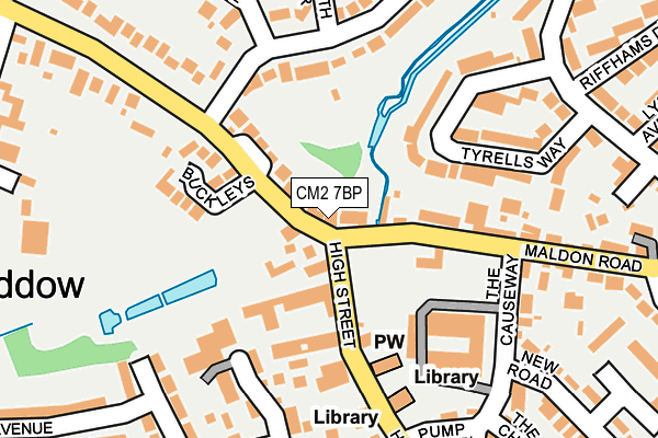 CM2 7BP map - OS OpenMap – Local (Ordnance Survey)