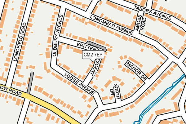 CM2 7EP map - OS OpenMap – Local (Ordnance Survey)